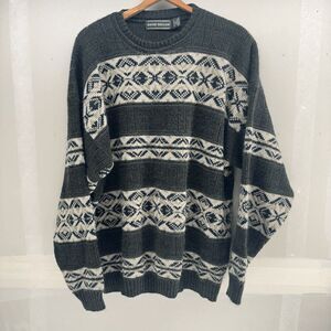 Vintage David Taylor Sweater Mens XLT Green 90s Pullover Preppy Golf Grandpa USA